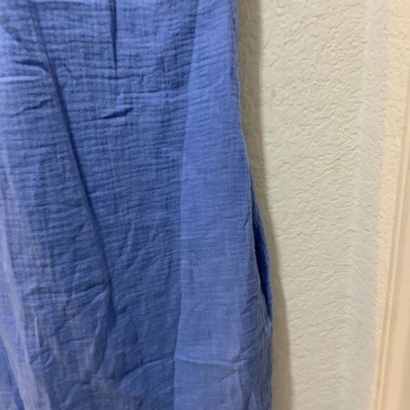Pure Amici 100% cotton Blue Shift Dress Size Small D2 - Picture 6 of 6